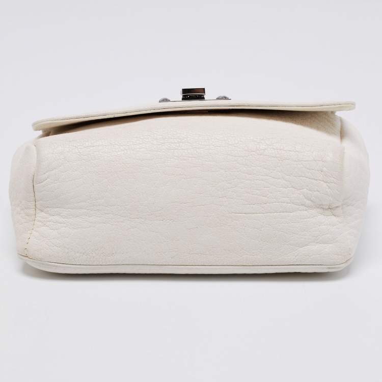 Pre Owned Jimmy Choo Off White Leather Ruby Crossbody Bag