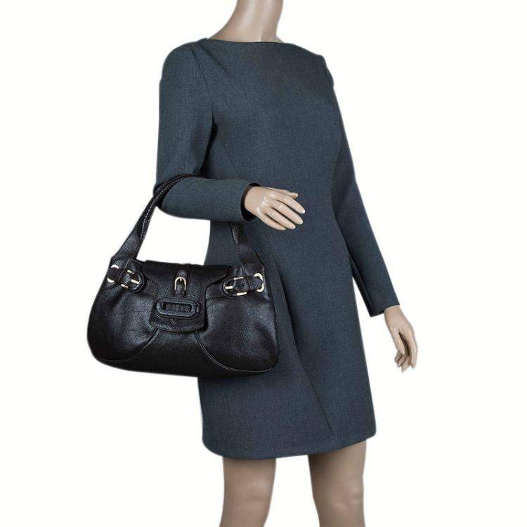 Pre Owned Jimmy Choo Choco Brown Leather Tulita Hobo