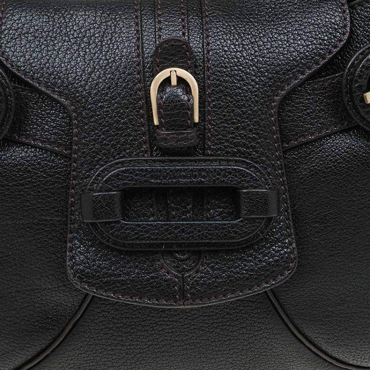 Pre Owned Jimmy Choo Choco Brown Leather Tulita Hobo