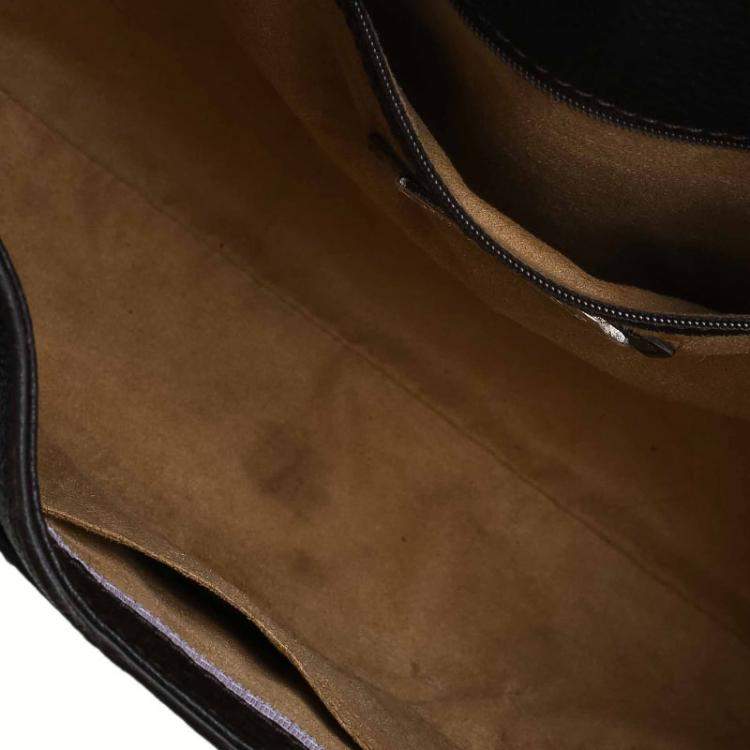Pre Owned Jimmy Choo Choco Brown Leather Tulita Hobo