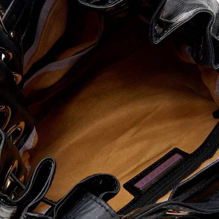 مملوكة مسبقًا Jimmy Choo Black Leather Riki Tote 