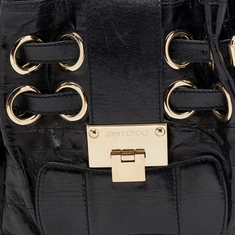 مملوكة مسبقًا Jimmy Choo Black Leather Riki Tote 