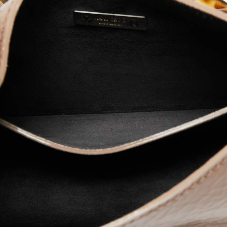 Pre Owned Jimmy Choo Beige Patent Leather Varenne Hobo 