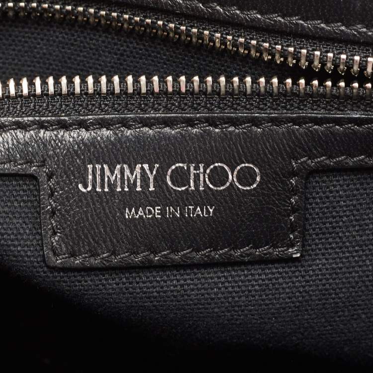 مملوكة مسبقًا Jimmy Choo Black Quilted Leather Helia Top Handle Bag