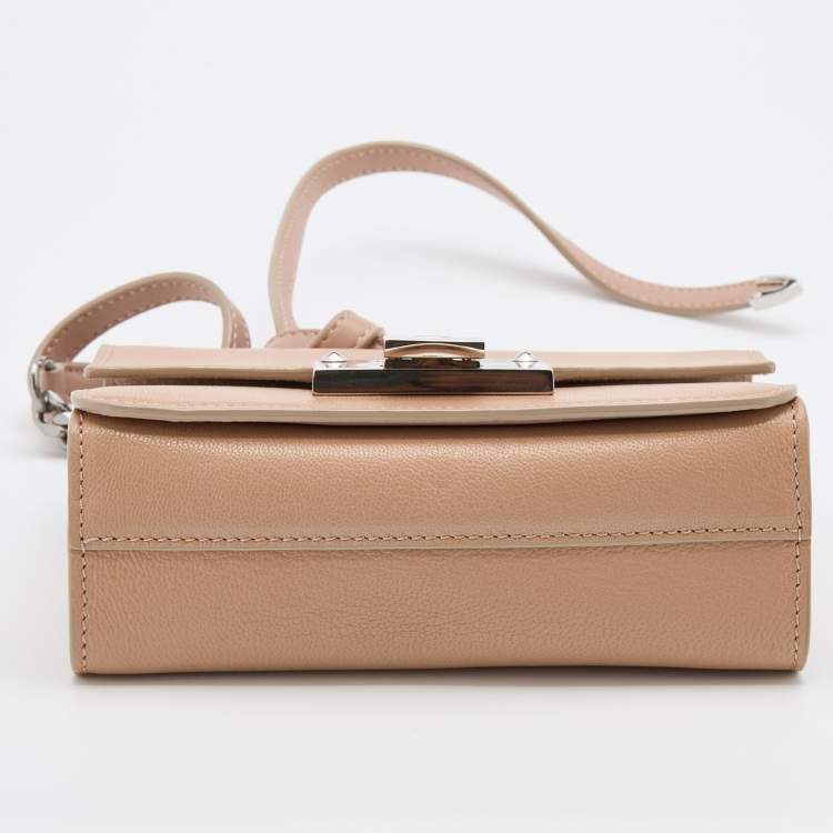 مملوكة مسبقًا Jimmy Choo Ballet Pink Leather Mini Rebel Crossbody Bag