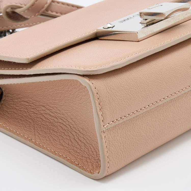 مملوكة مسبقًا Jimmy Choo Ballet Pink Leather Mini Rebel Crossbody Bag