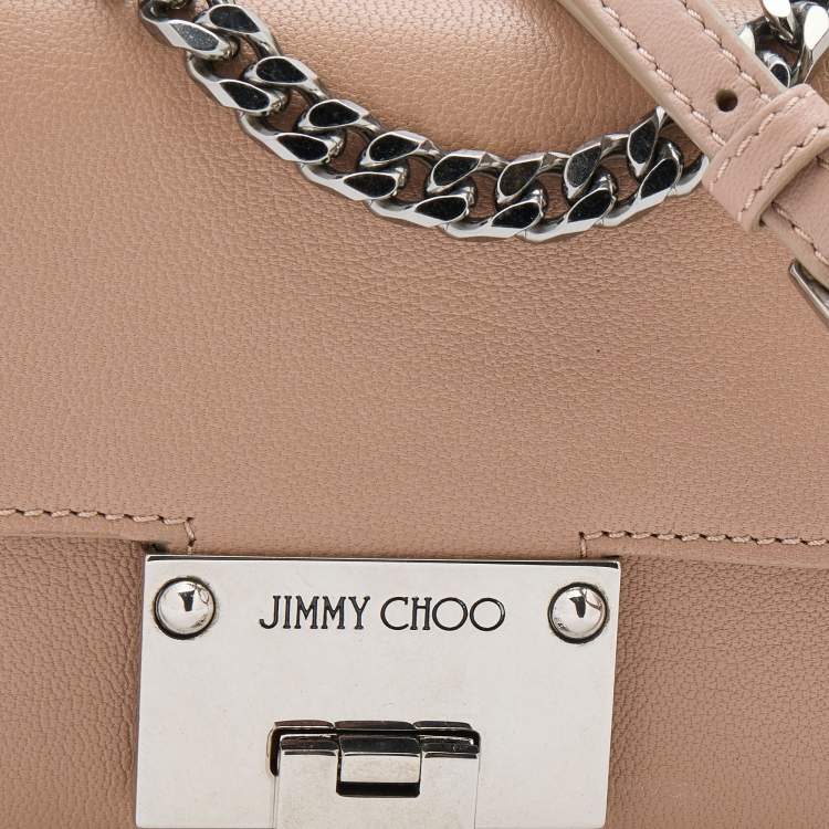 مملوكة مسبقًا Jimmy Choo Ballet Pink Leather Mini Rebel Crossbody Bag