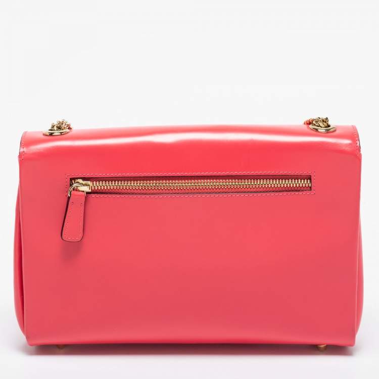 Pre Owned Jimmy Choo Pink Leather Alba Shoulder Bag