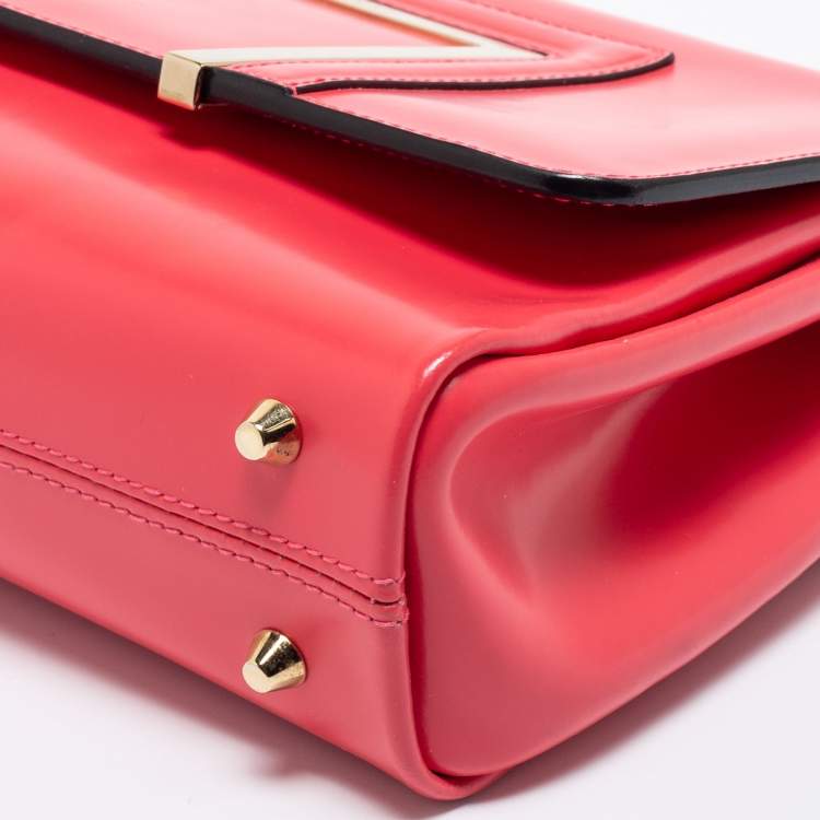 Pre Owned Jimmy Choo Pink Leather Alba Shoulder Bag