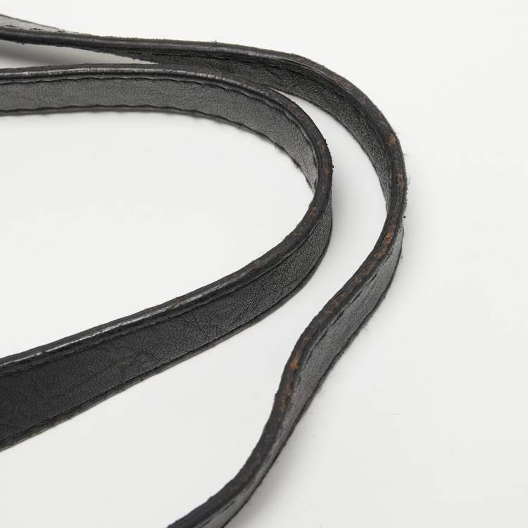 مملوكة مسبقًا Jimmy Choo Black Leather and Snakeskin Ramona Shoulder Bag