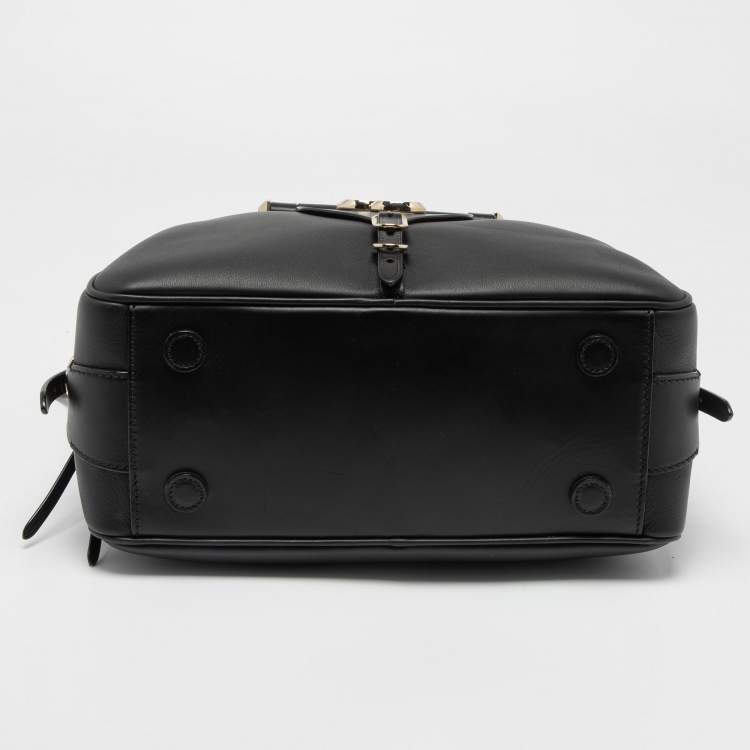 Pre Owned Jimmy Choo Black Leather Medium Varenne Bowler Bag