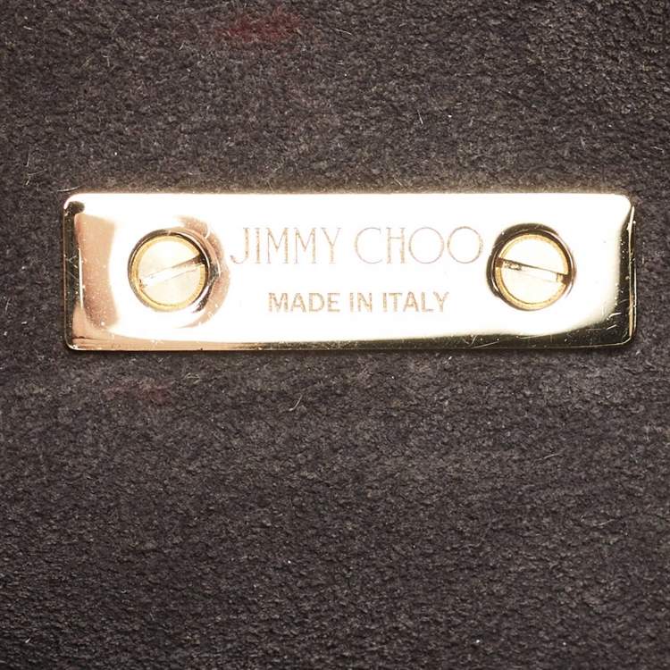 Pre Owned Jimmy Choo Brown Suede and Raffia Small Varenne Hobo
