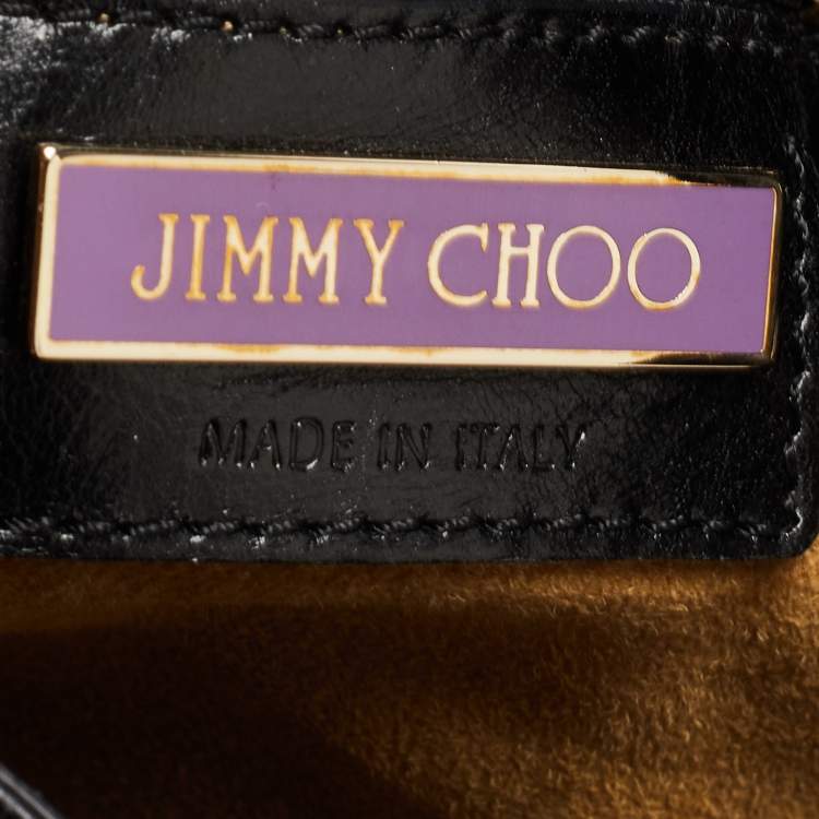 Pre Owned Jimmy Choo Black Leather Riki Tote