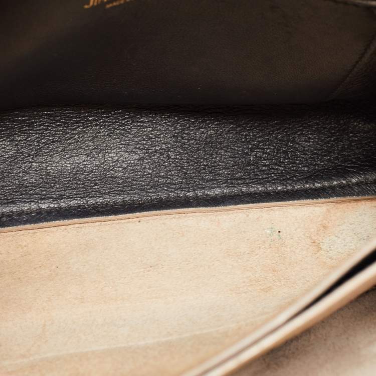 Pre Owned Jimmy Choo Black Leather Rebel Shoulder Bag