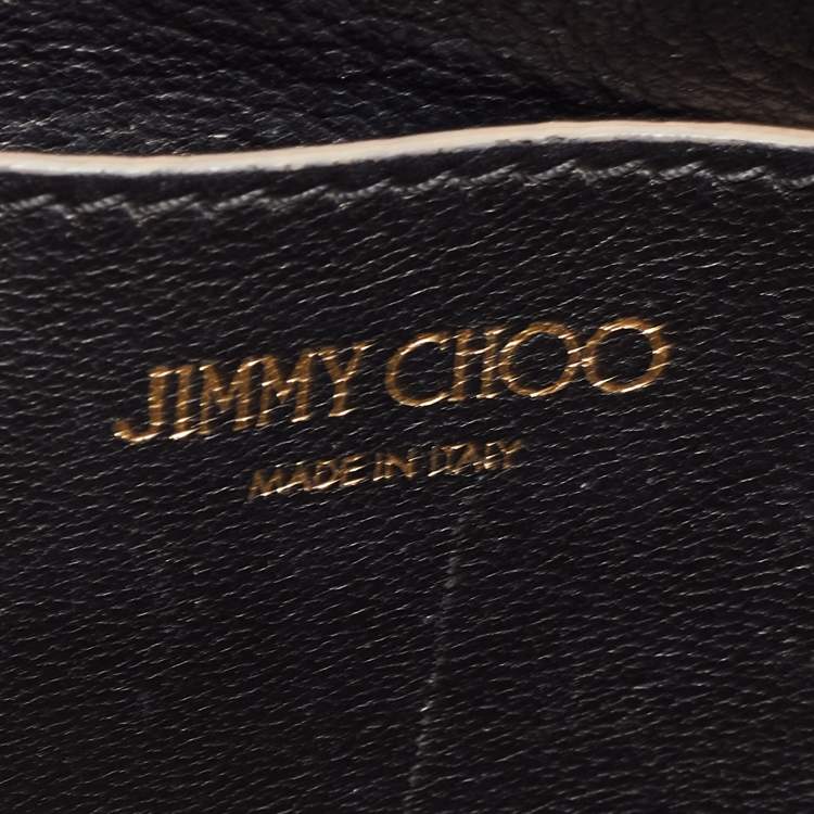 Pre Owned Jimmy Choo Black Leather Rebel Shoulder Bag