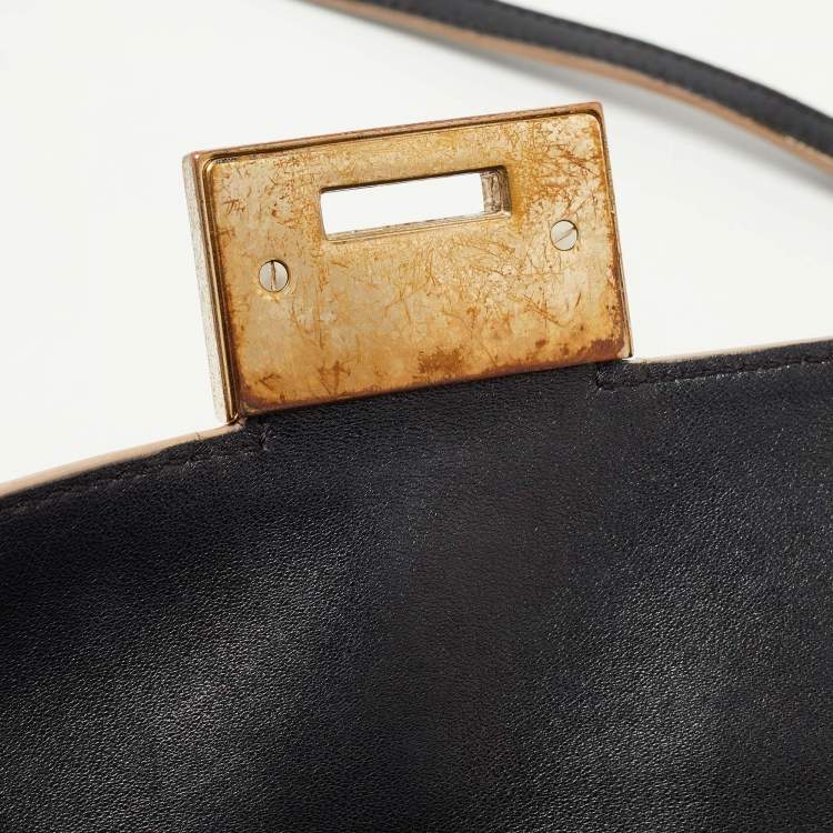 Pre Owned Jimmy Choo Black Leather Rebel Shoulder Bag