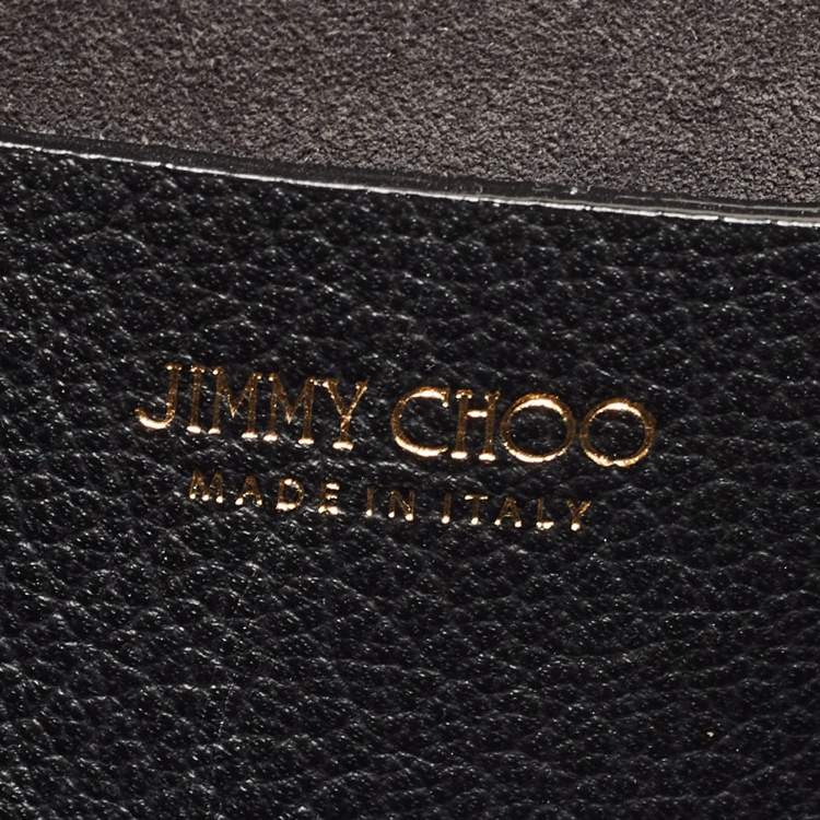 Pre Owned Jimmy Choo Black Leather Small Varenne Shoulder Bag