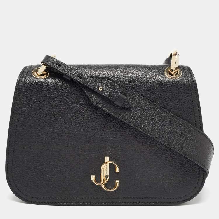 Jimmy Choo Black Leather Small Varenne Shoulder Bag Jimmy Choo | The Luxury  Closet