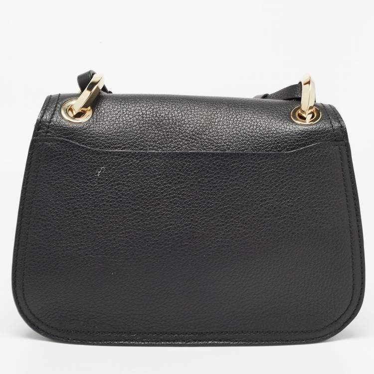 Pre Owned Jimmy Choo Black Leather Small Varenne Shoulder Bag