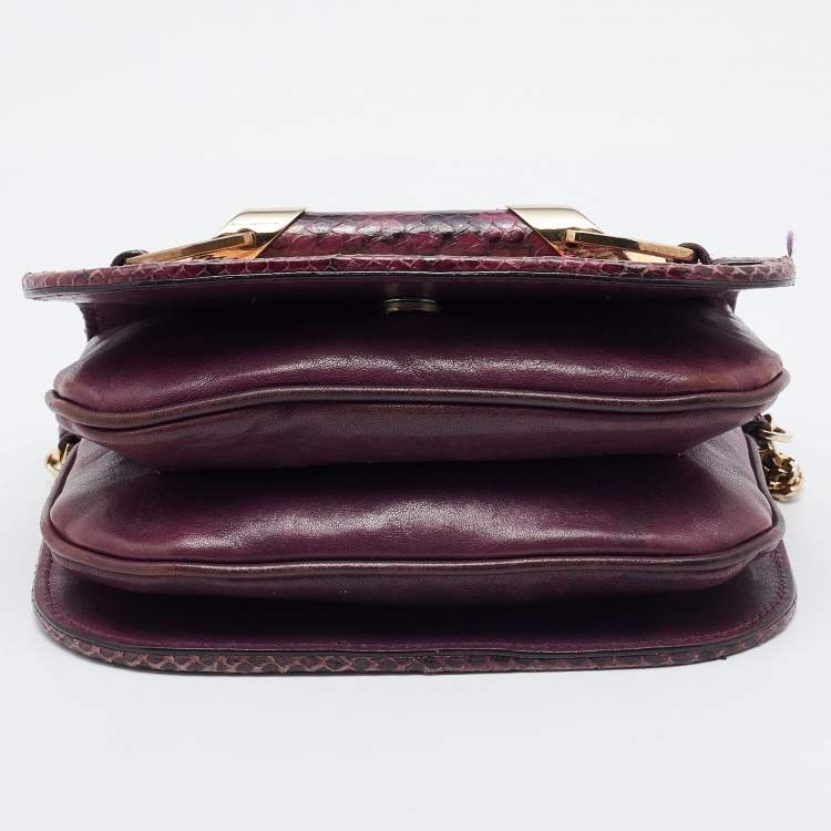 Pre Owned Jimmy Choo Multicolor Leather and Watersnake Leather Zadie Crossbody Bag
