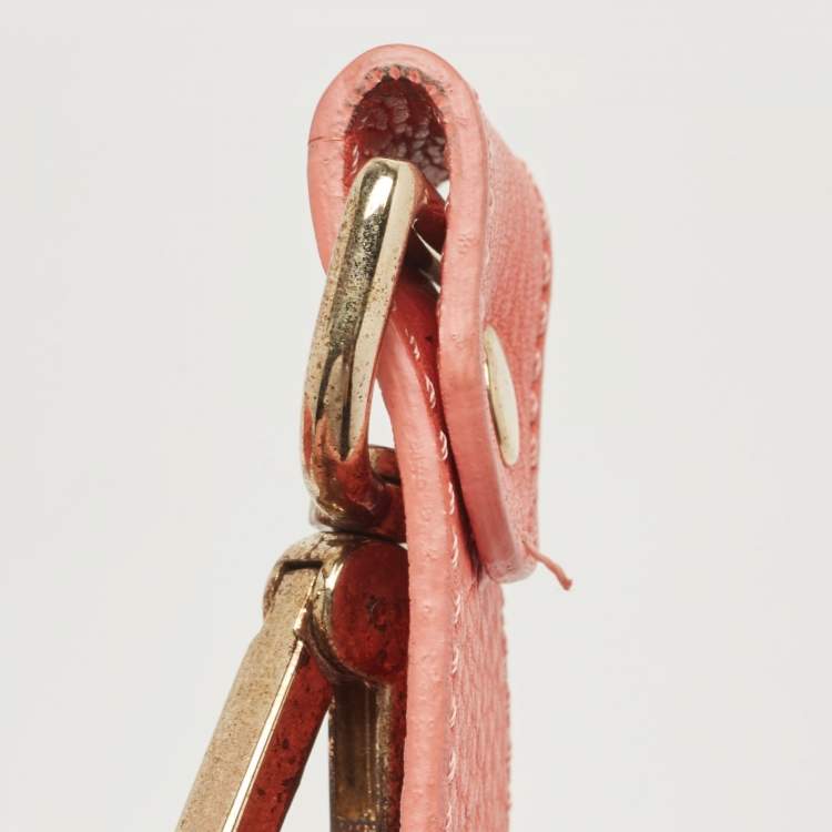 Pre Owned Jimmy Choo Coral Leather Small Rosalie Satchel