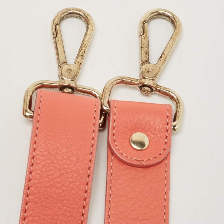 Pre Owned Jimmy Choo Coral Leather Small Rosalie Satchel