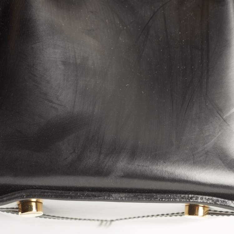 Pre Owned Jimmy Choo Black Leather Studded Satchel