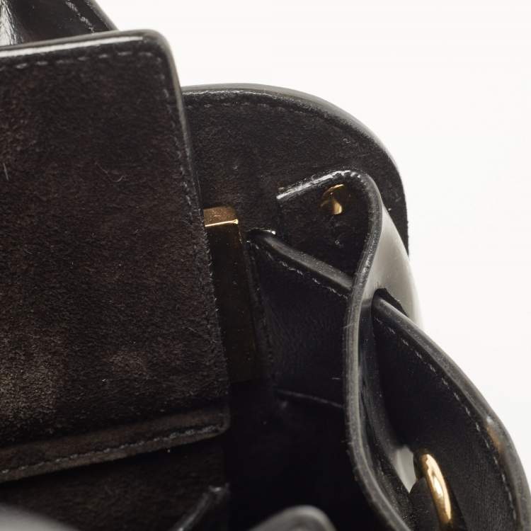 Pre Owned Jimmy Choo Black Leather Studded Satchel