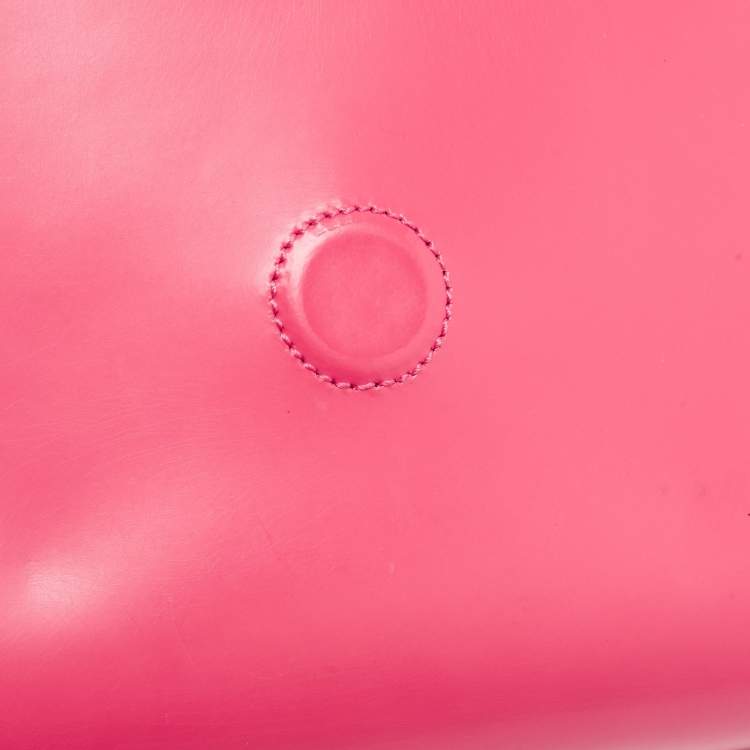 Pre Owned Jimmy Choo Coral Pink Leather Alba Shoulder Bag