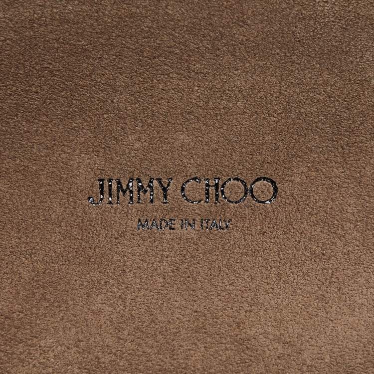 Pre Owned Jimmy Choo Metallic Leather Lockett City Shoulder Bag