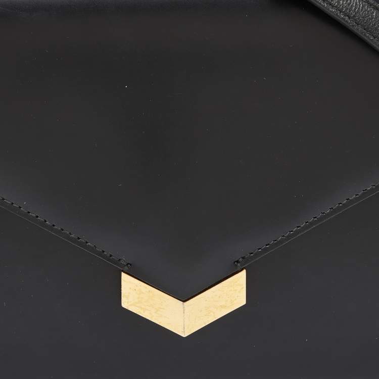 Pre Owned Jimmy Choo Black Leather Leila Crossbody Bag
