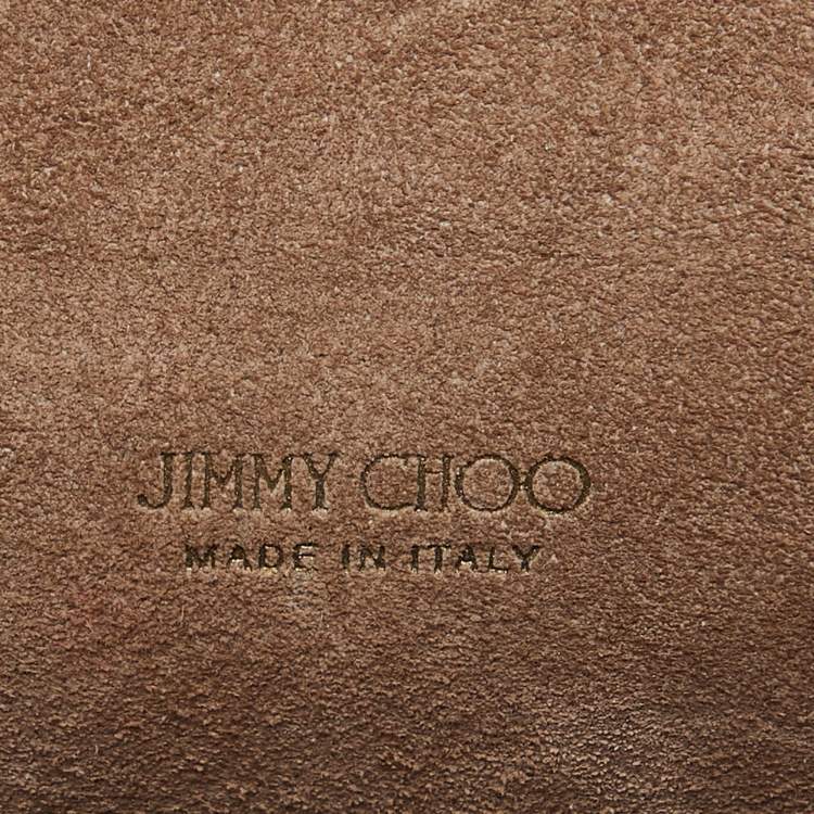 Pre Owned Jimmy Choo Black Leather Leila Crossbody Bag
