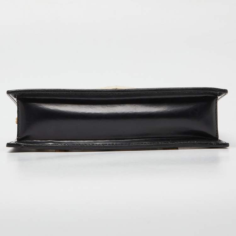 Pre Owned Jimmy Choo Black Leather Leila Crossbody Bag