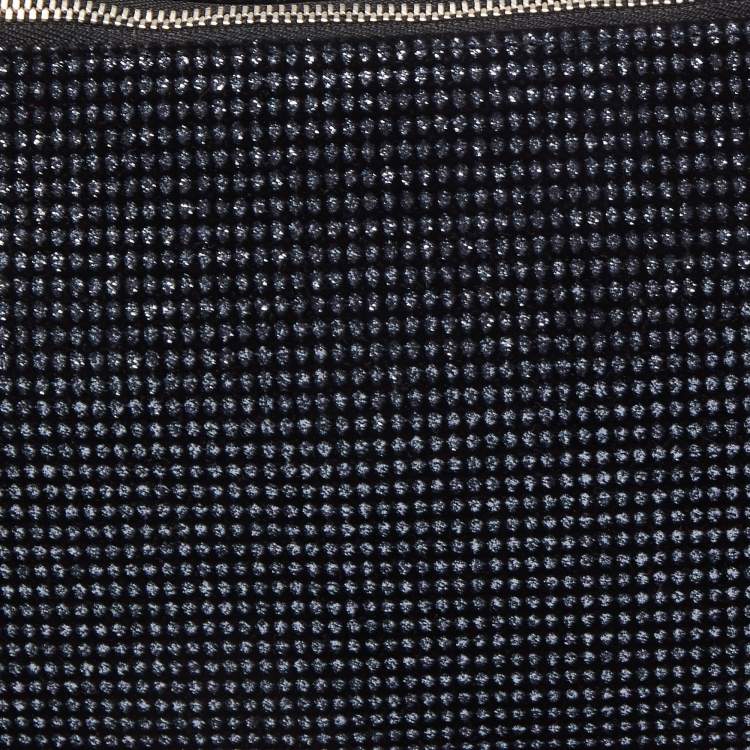 Pre Owned Jimmy Choo Black/Blue Lurex Callie Clutch Bag