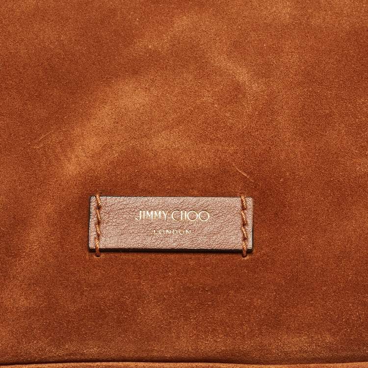 Pre Owned Jimmy Choo Brown Suede Ana Hobo