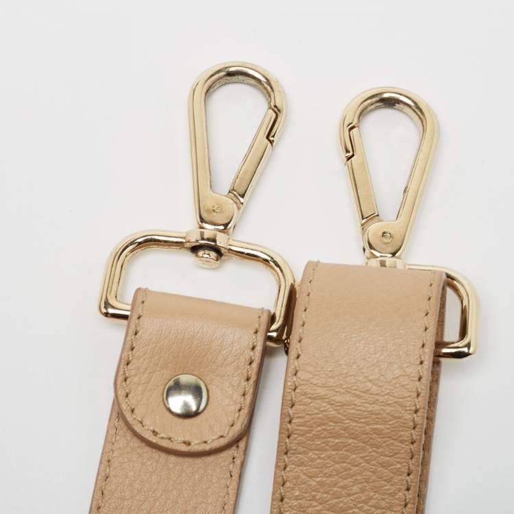Pre Owned Jimmy Choo Beige Leather Rosalie Satchel