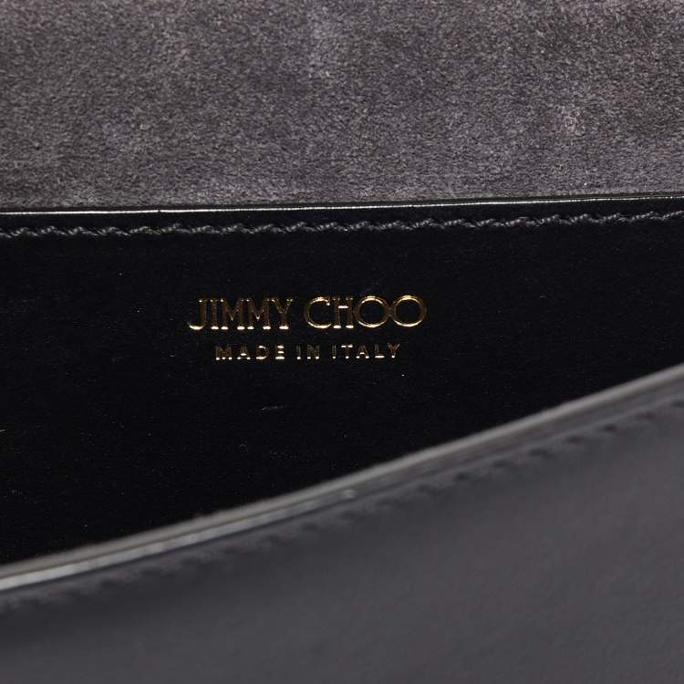 Pre Owned Jimmy Choo Black Leather Varenne Belt Bag