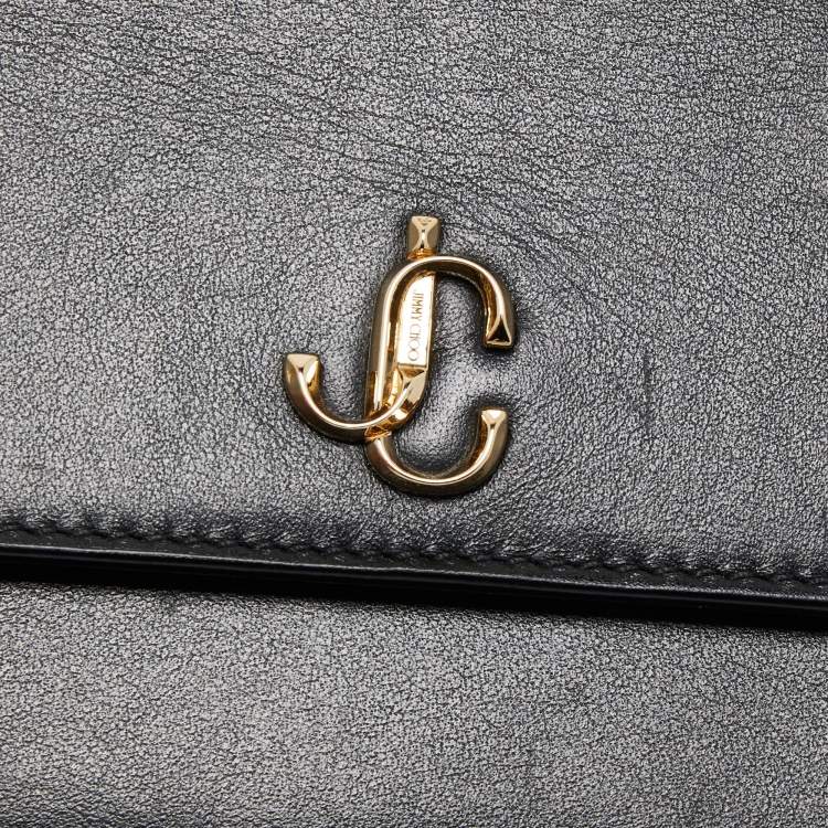 Pre Owned Jimmy Choo Black Leather Varenne Belt Bag