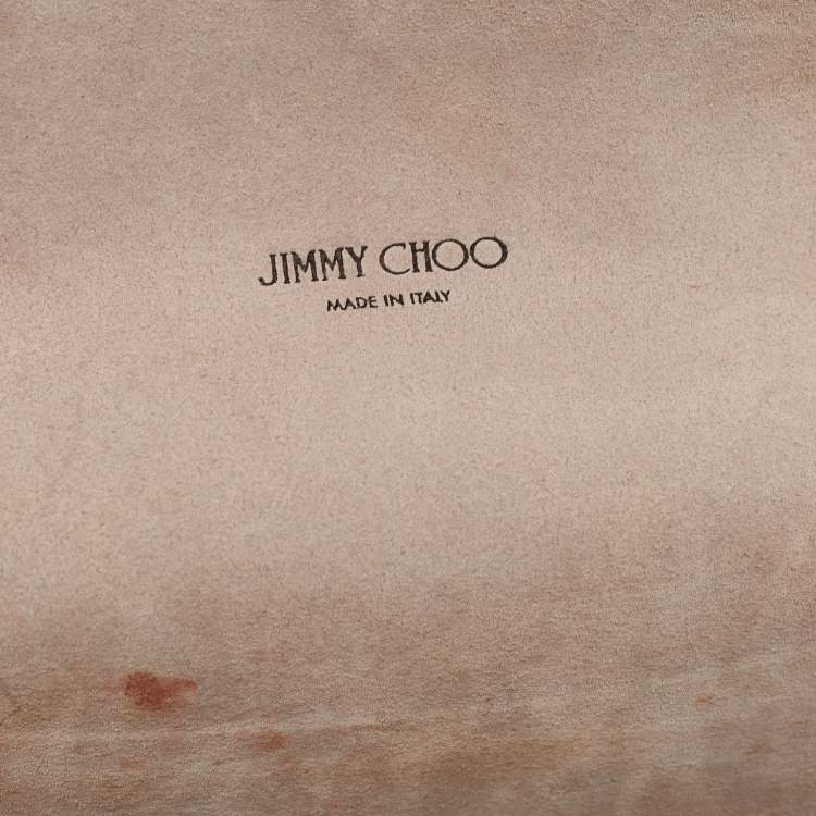 Pre Owned Jimmy Choo Off-White Leather Lockett City Shoulder Bag