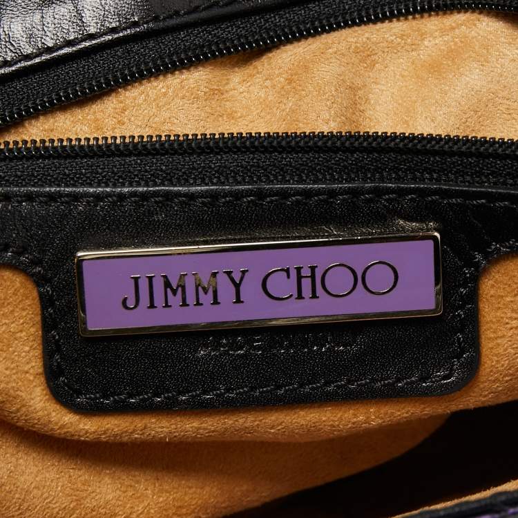 Pre Owned Jimmy Choo Multicolor Python Frame Chain Shoulder Bag