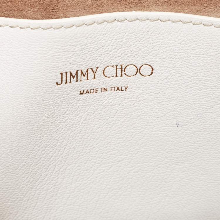 Pre Owned Jimmy Choo Beige/Brown Python Flap Crossbody Bag