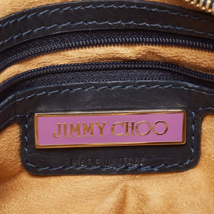 Pre Owned Jimmy Choo Multicolor Python Frame Chain Shoulder Bag