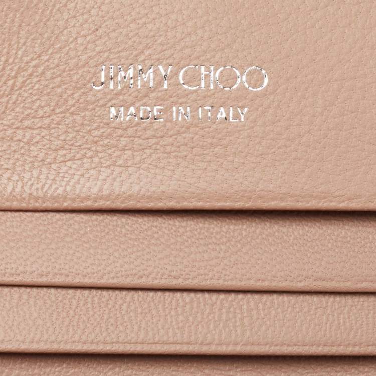 Pre Owned Jimmy Choo Silver Glitter Hanne Wallet