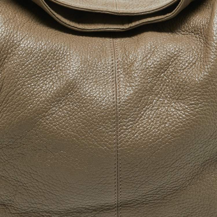 Pre Owned Jimmy Choo Grey Leather Anna Hobo 