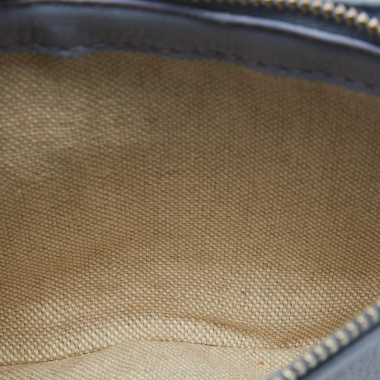 Pre Owned Jimmy Choo Light Blue Leather Shadow Chain Crossbody Bag