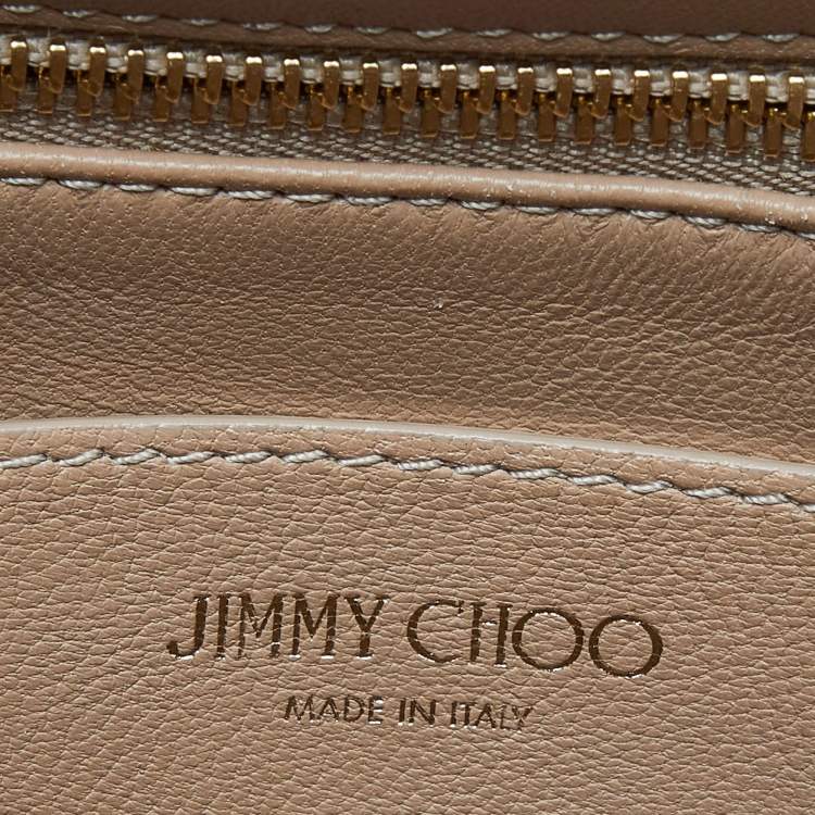 Pre Owned Jimmy Choo Metallic Gold Leather Rebel Shoulder Bag