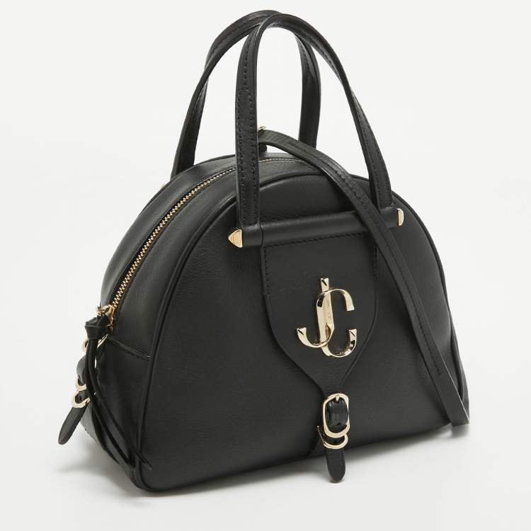Pre Owned Jimmy Choo Black Leather Small Varenne Bowler Bag
