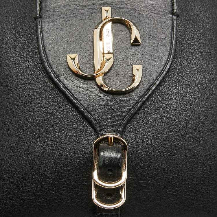Pre Owned Jimmy Choo Black Leather Small Varenne Bowler Bag