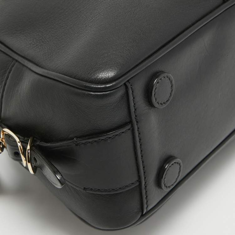 Pre Owned Jimmy Choo Black Leather Small Varenne Bowler Bag