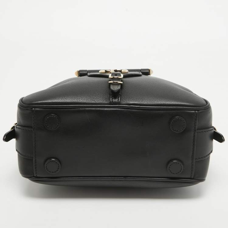 Pre Owned Jimmy Choo Black Leather Small Varenne Bowler Bag